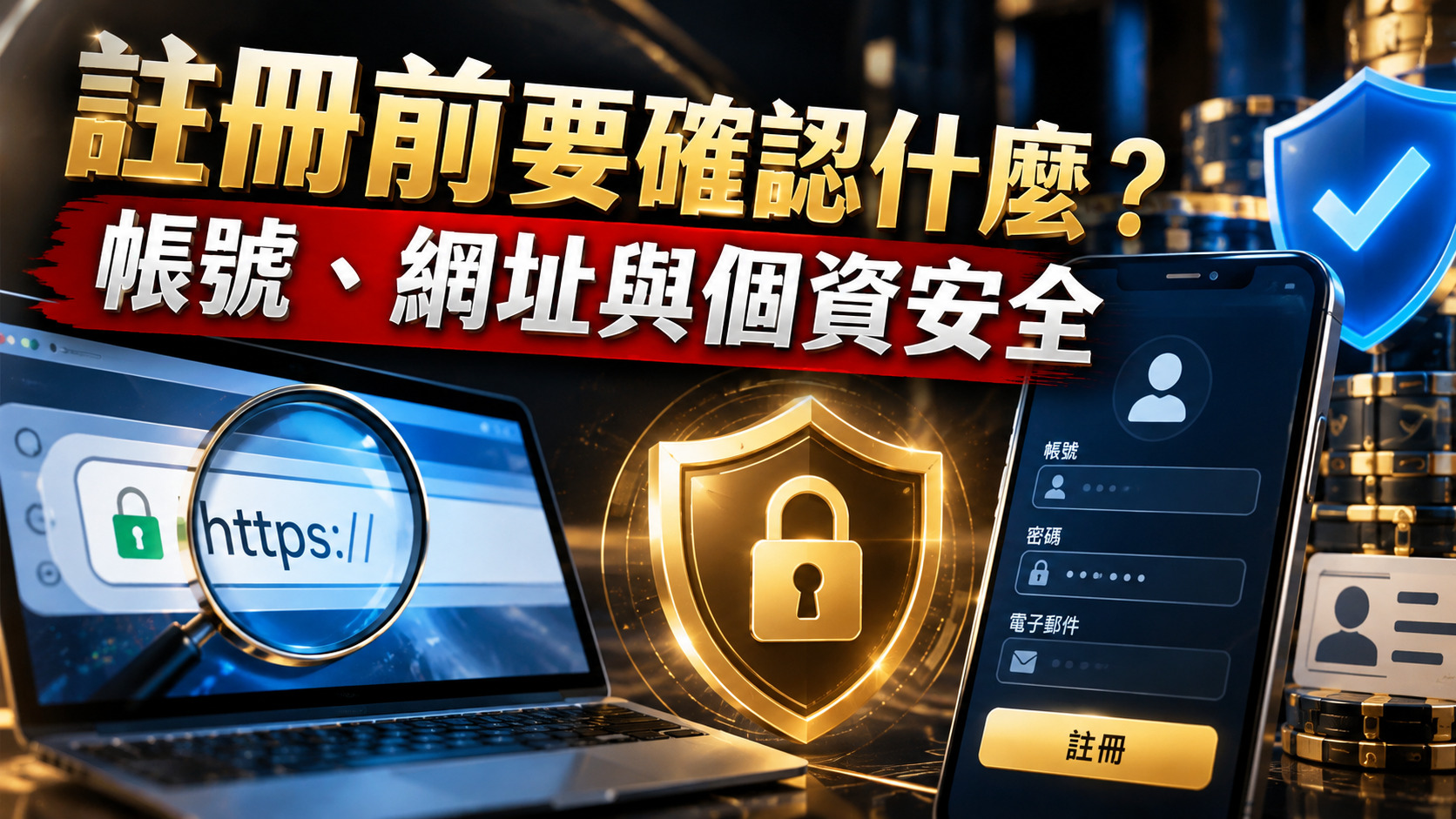 註冊前要確認什麼?帳號、網址與個資安全